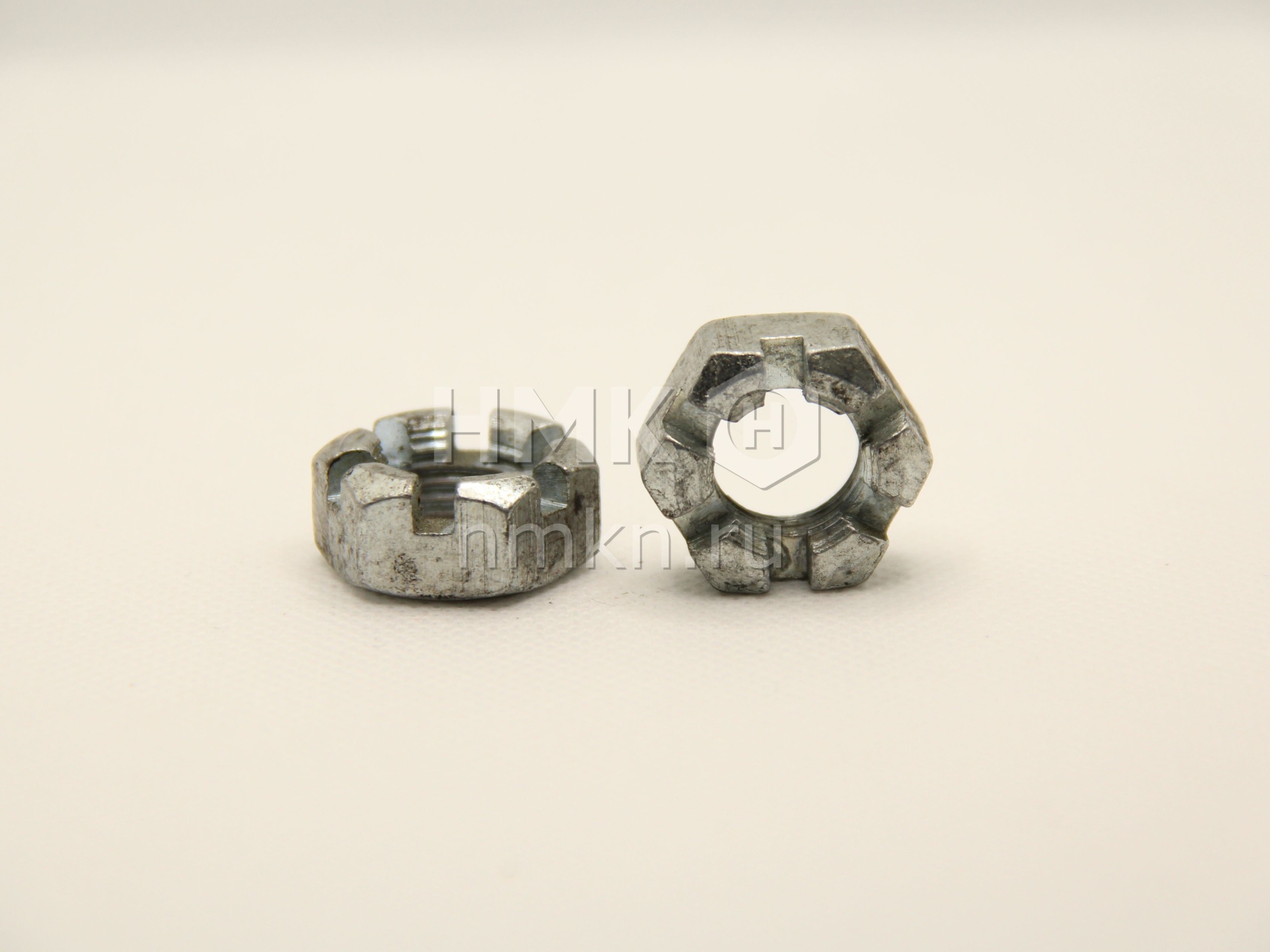 Гайка 250978 М14х1,5 прорезная рулевого шарнира  корон цинк гайка 250978 п29 м14х1,5 прорезная к рулевого шарнира уаз в интернет-магазине НМК